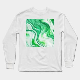 LIGHT GREEN LIQUID MARBLE DESIGN, IPHONE CASE AND MORE Long Sleeve T-Shirt